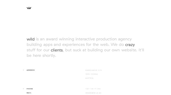 wild | interactive production agency