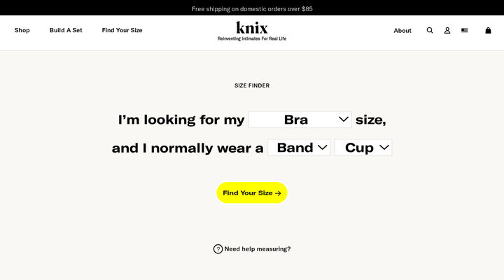 Bra and Underwear Size Chart    – Knixwear