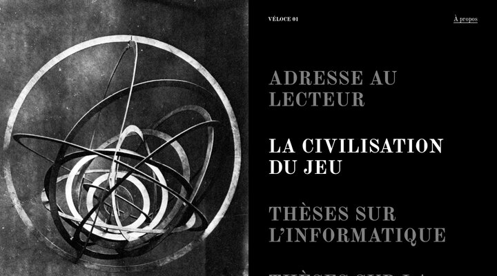 Véloce – Revue et collectif révolutionnaire. Contre la société cybernétique en formation, Véloce œuvre à l’émergence d’une civilisation du jeu, de la solidarité matérielle et vivante.