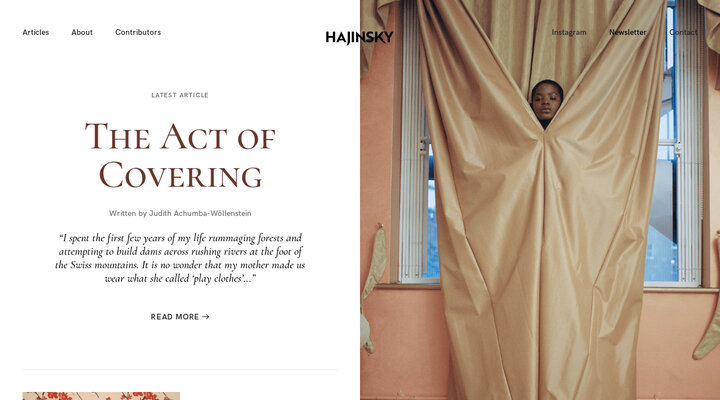 HAJINSKY — The Fashion Psychology Magazine