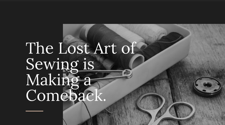 The Lost Art of Sewing | Divi Builder Plugin