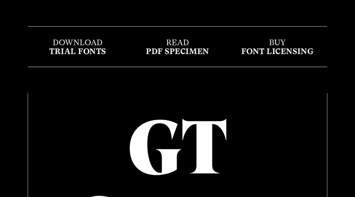 GT Super — Download Free Trial Fonts