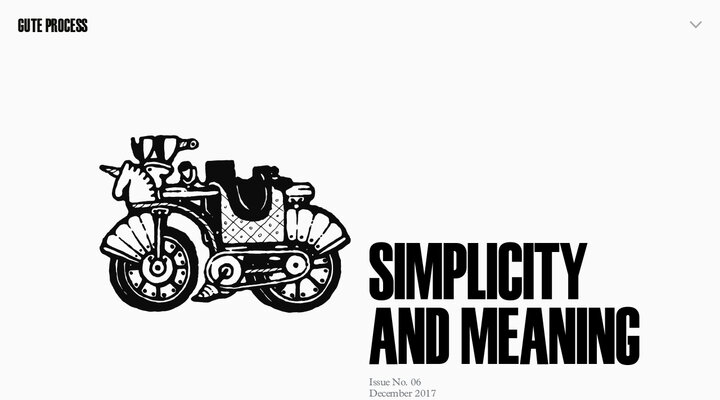 Gute Process - A graphic design magazine