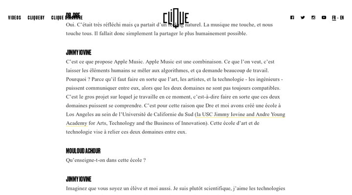 Passion conversation : Dr. Dre & Jimmy Iovine rencontrent Mouloud Achour