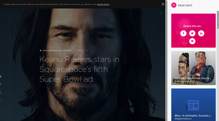 Squarespace Timeline