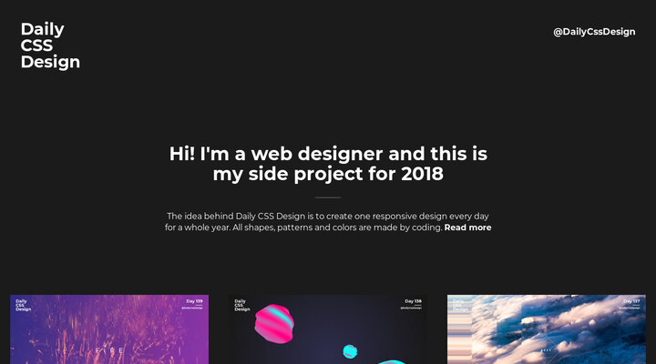 Daily CSS Design