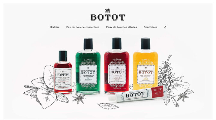 Botot - Eaux de bouche et dentifrices depuis 1755