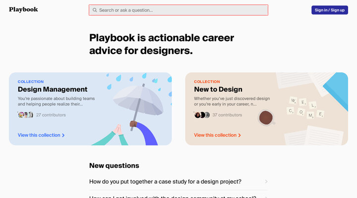 Playbook – One place for all the best design thinking