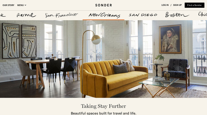 Sonder | Taking Stay Further.