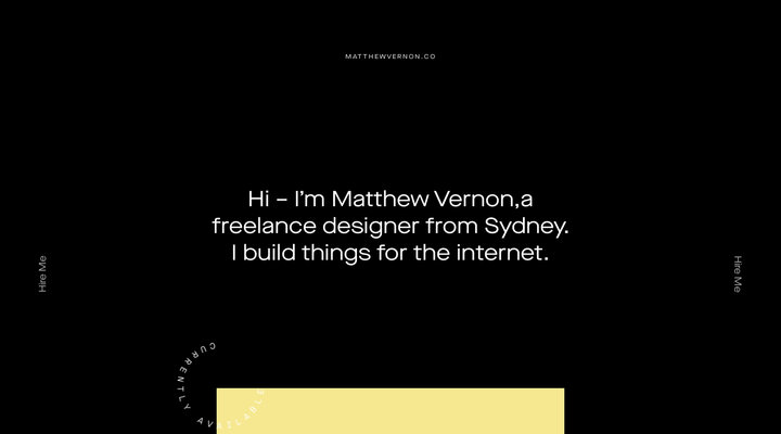 Matthew Vernon – Freelance Designer