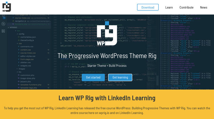 WP Rig – The Progressive Theme Development Rig for WordPress