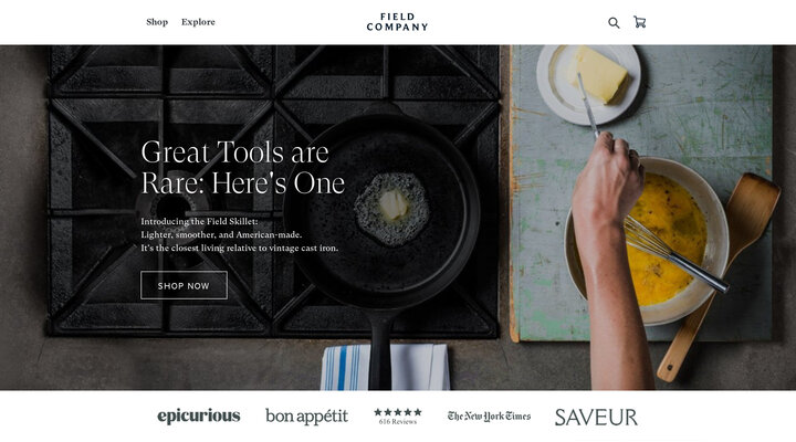 The Field Company - Smoother, Lighter Cast Iron Skillets