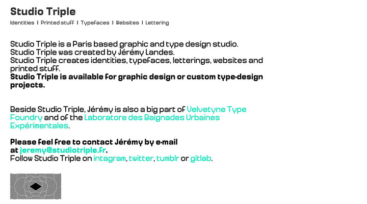 Studio Triple / Accueil