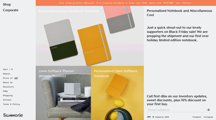 Personalised notebooks and miscellaneous cool. – Summorie