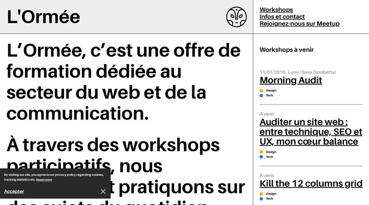 Formations web et communication - L'Ormée