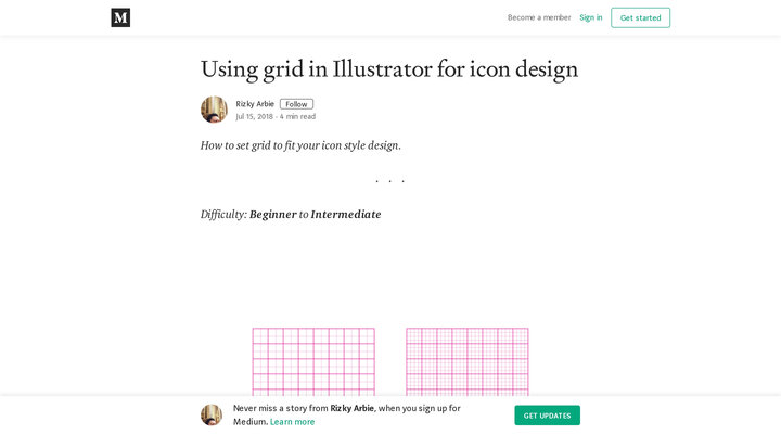 Using grid in Illustrator for icon design – Rizky Arbie – Medium