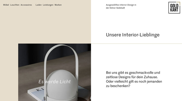 Unsere Interior-Lieblinge · Goldkant Interior Köln