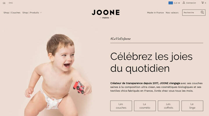 Joone, les couches saines, stylées, et Made in France
