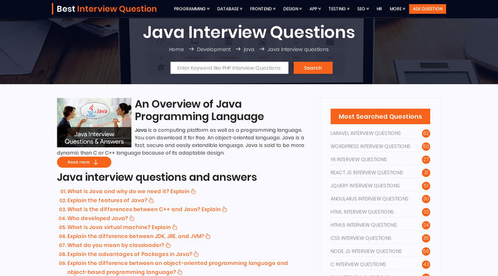 Java Interview Questions - Core Advanced Java Interview Questions And Answers For 3, 5 Years Experience