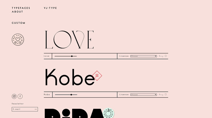 Typefaces - VJ-TYPE