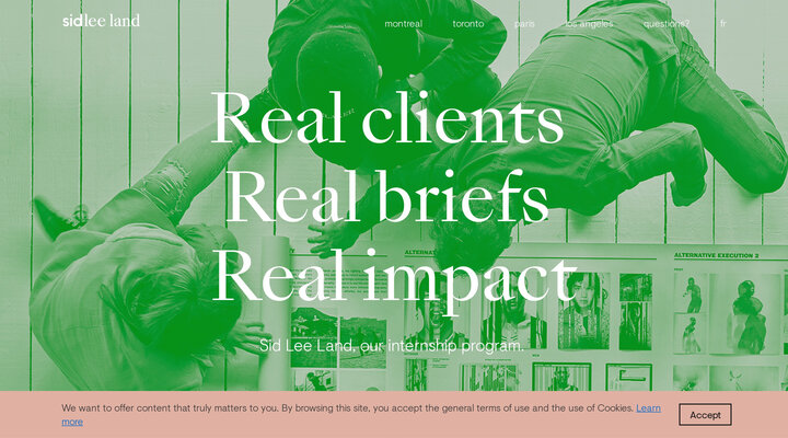 Sid Lee Land, our internship program