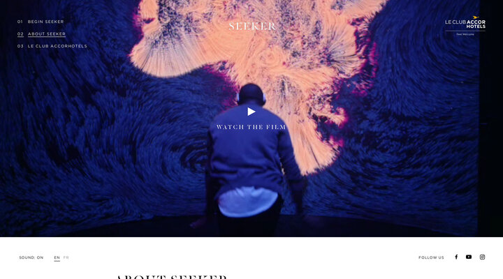 SEEKER: A Biometric Discovery | Le Club AccorHotels