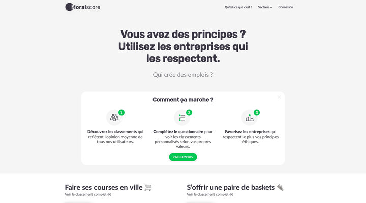 Moralscore • Qui est gentil ? Qui est méchant ?