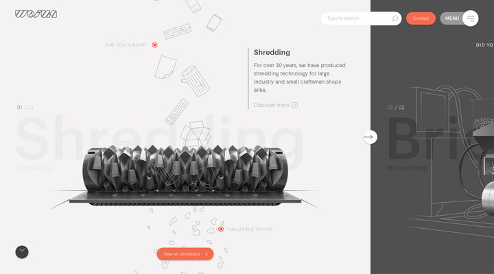 Briquetting presses & industrial shredders made by WEIMA