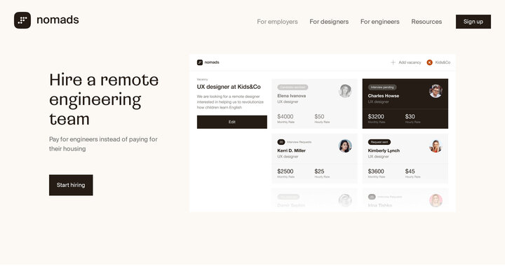 6nomads — Hire reliable full-remote engineers