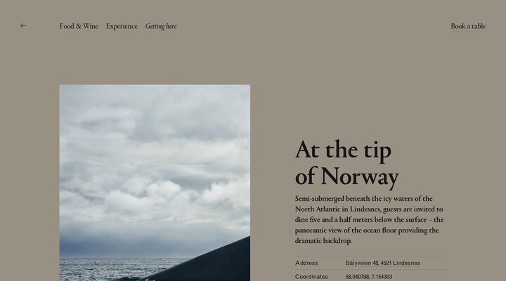 Getting here — Under