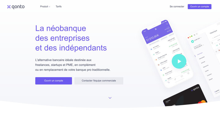 Qonto • Compte pro en ligne pour entreprises et indépendants