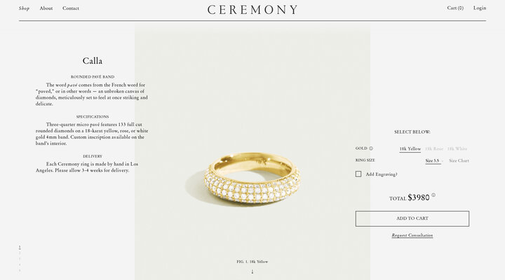 ROUNDED PAVÉ BAND - CEREMONY