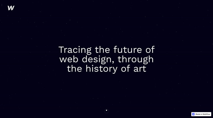 Web design & art history | Webflow