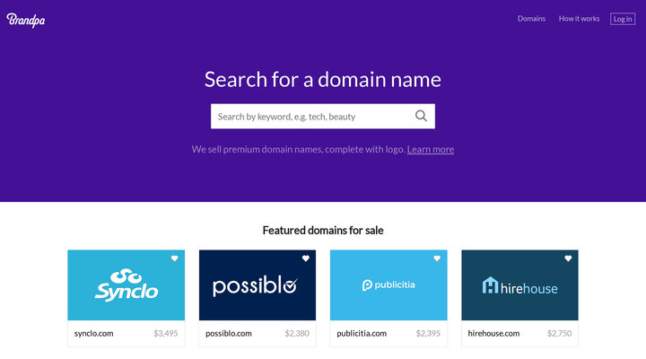 Brandpa - brandable domains for sale