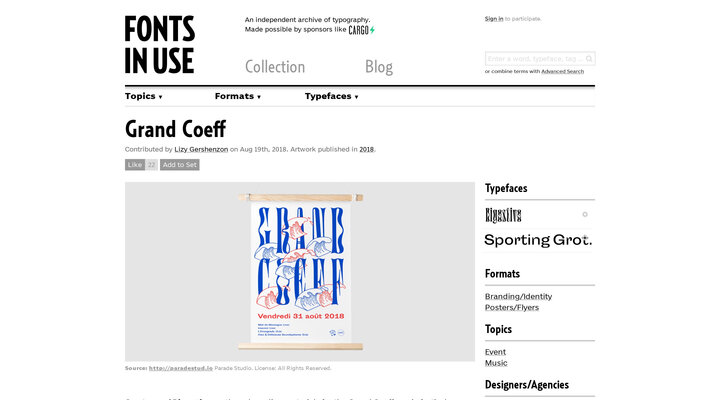 Grand Coeff - Fonts In Use