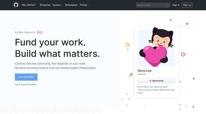 GitHub Sponsors · GitHub