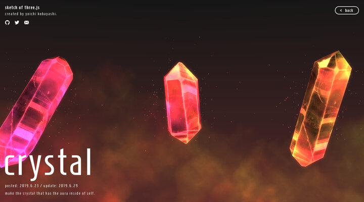 crystal │ sketch of three.js