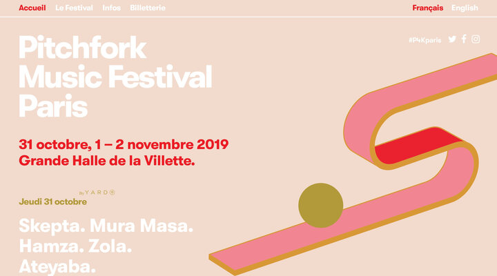 Pitchfork Music Festival Paris - Programmation 2019