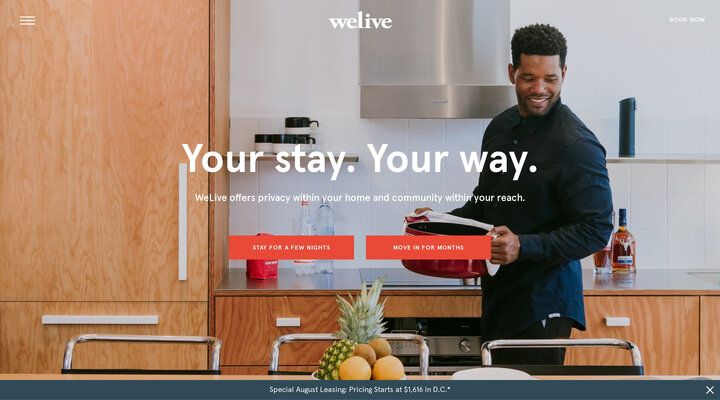 WeLive - Fully Furnished Apartments in NYC & DC