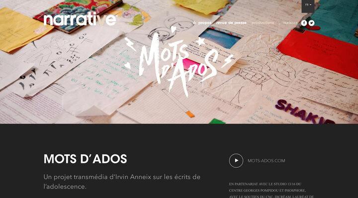 Mots d'ados - narrative