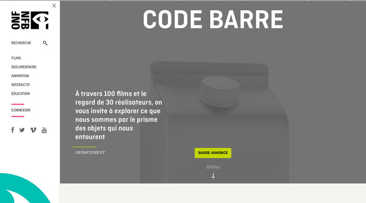 À propos | Code barre | ONF