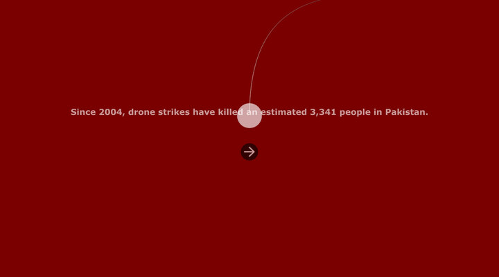 Out of Sight, Out of Mind: A visualization of drone strikes in Pakistan since 2004