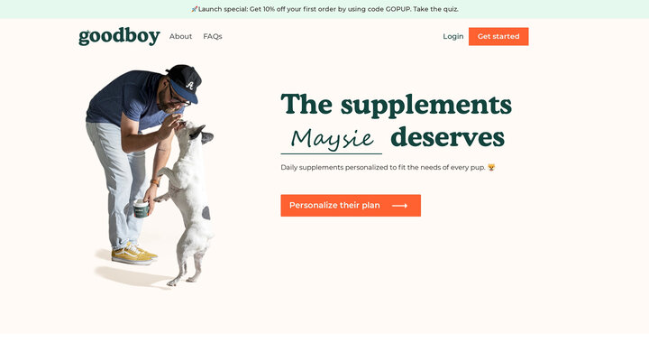 Goodboy™ | Daily Dog Supplements Personalized to Fit Your Pup's Needs – goodboy
