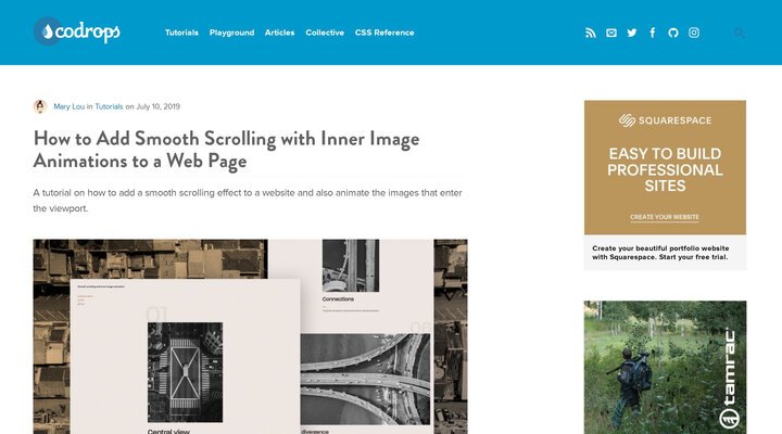 How to Add Smooth Scrolling with Inner Image Animations to a Web Page | Codrops