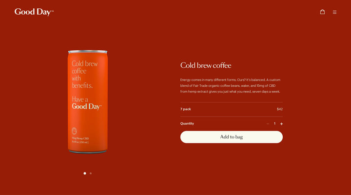 Good Day | CBD cold brew coffee – Good Day Beverage