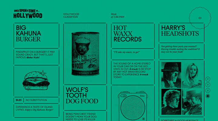Once Upon a Time In Hollywood - Hollywood Classifieds | Sony Pictures