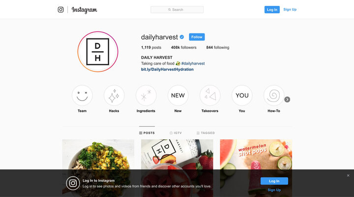DAILY HARVEST (@dailyharvest) • Instagram photos and videos