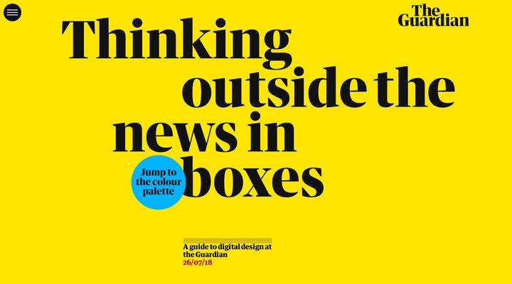 The Guardian digital design style guide