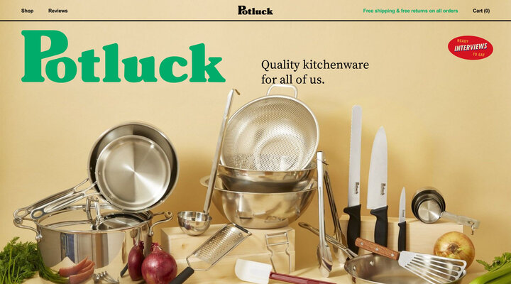 Potluck | Quality Kitchenware for All of Us