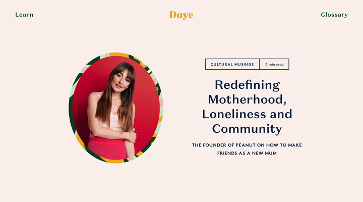 Redefining Motherhood, Loneliness And Community | Daye